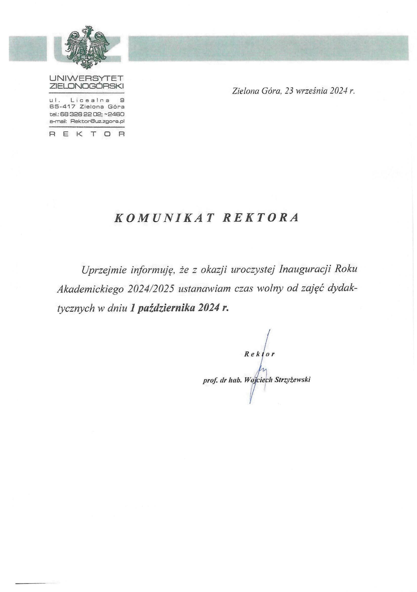 komunikat_rektora_inauguracja_2024.jpg